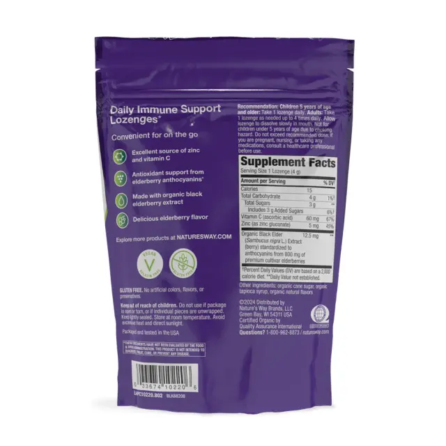 Nature's Way Sambucus Immune Organic Lozenge 2