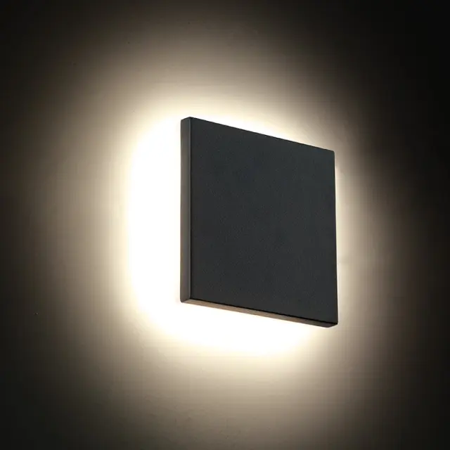 LED SMD WALL LUMINAIRE 8W 450LM 110° 230V AC 3.000K DARK GREY CRI80 IP54 30.000HRS / LG2802G 2