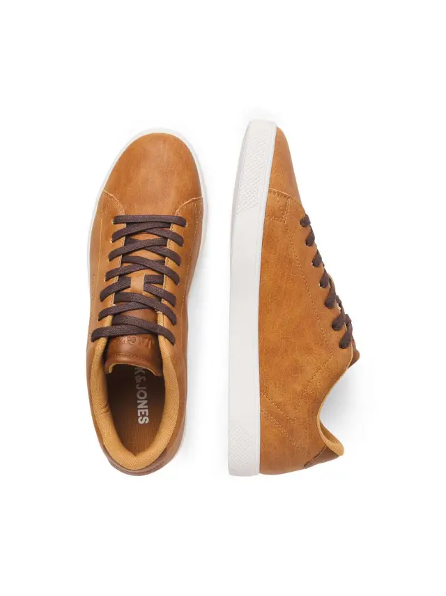 JFWBOSS PU SNEAKER Cognac 3