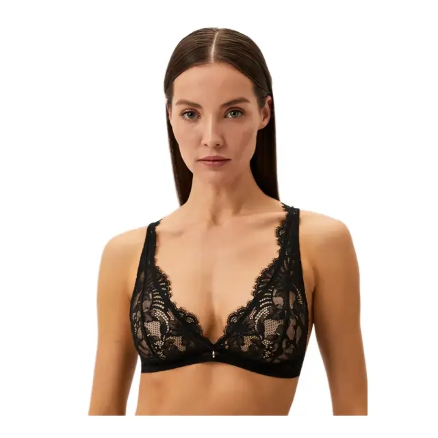 Emporio Armani Γυναικείο Set Μπουστάκι-String Lace, Χρώμα Μαύρο - L 3