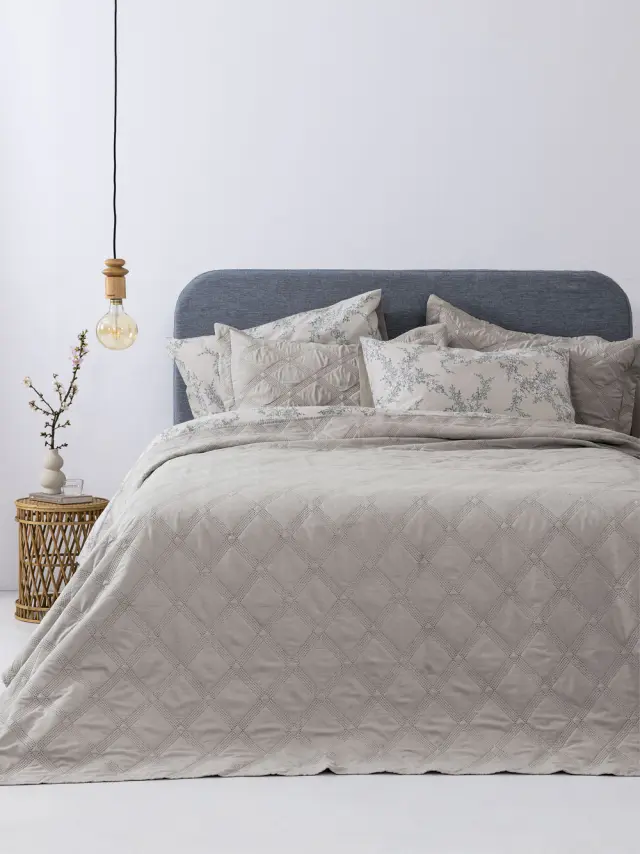 Σετ Κουβερλί 260x240 King Size Palamaiki Ifigeneia 100% Microfiber- Beige