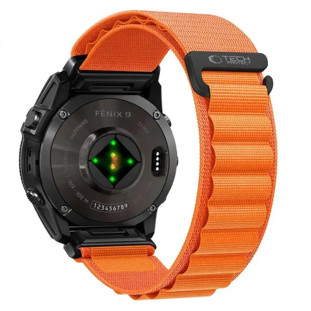 Tech-protect Nylon Pro Garmin Fenix 5x / 5x Plus / 6x / 6x Pro / 7x / 8 / 8 Pro / 9 / 9 Pro (51 Mm) Orange