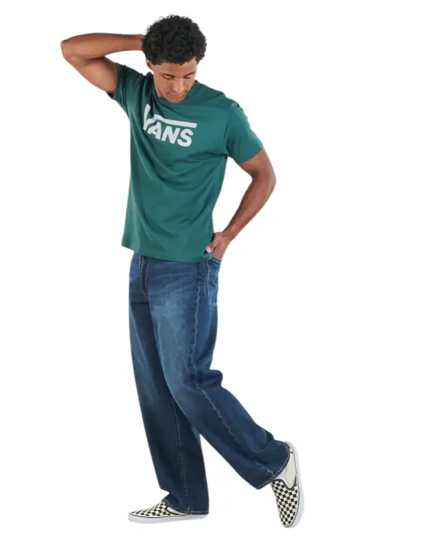 Vans - Ανδρικό T-shirt Κοντομάνικο Classic Logo Royal Cobalt VN000RA1-FRJ Πράσινο - XL