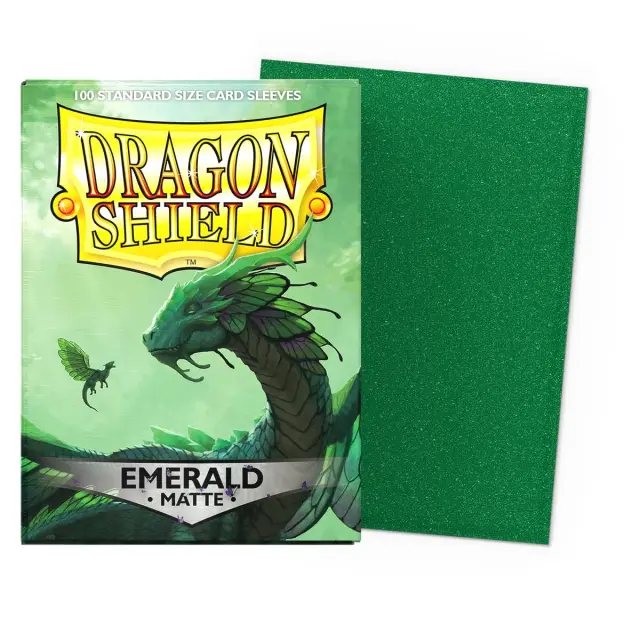 Dragon Shield Matte Sleeves - Emerald (100 Sleeves) 2
