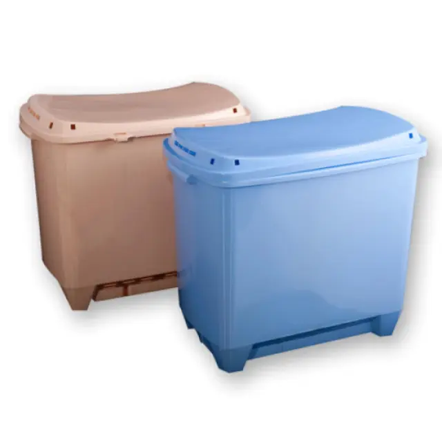 Σκαμπώ Απλύτων 50X32X42Εκ 48L Miltoplast Λευκό