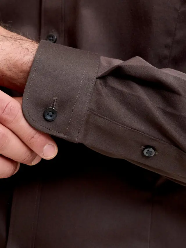 JPRBLAPARMA SHIRT L/S NOOS - Chocolate Torte 3