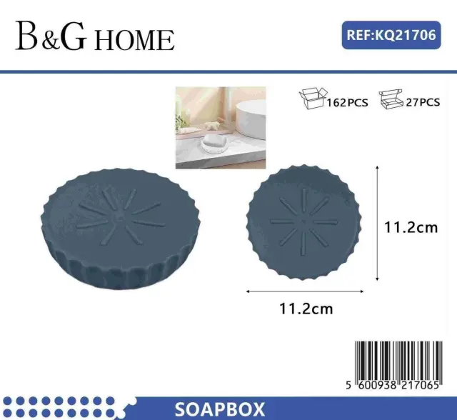 Σαπουνοθήκες μπάνιου πλαστικές - Σετ 9pcs - Blue - 21706 2