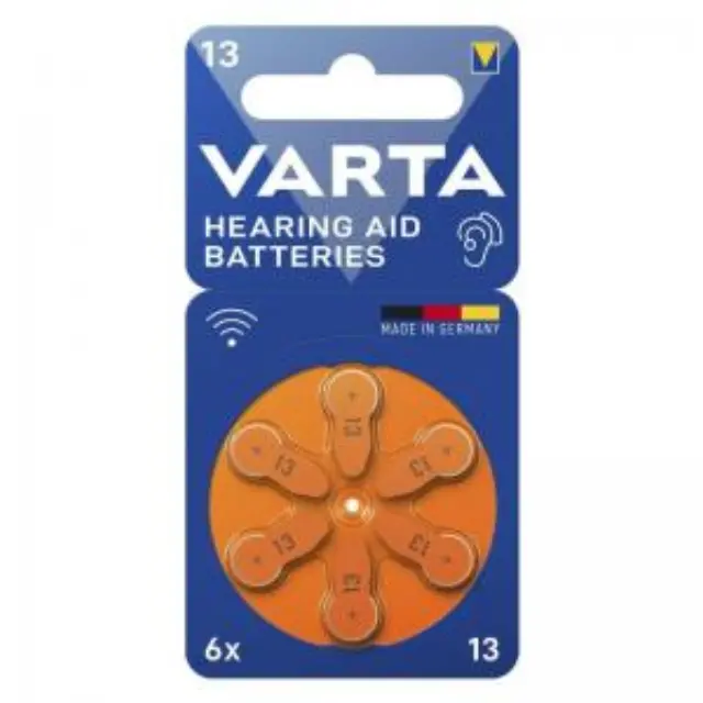 Μπαταρίες Ακουστικών Βαρηκοΐας Varta No 13 PR48 ZL12 ZA13 2