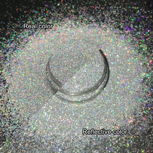 Χρυσόσκονη - Glitter 20gr, Ασημί ιριδίζον