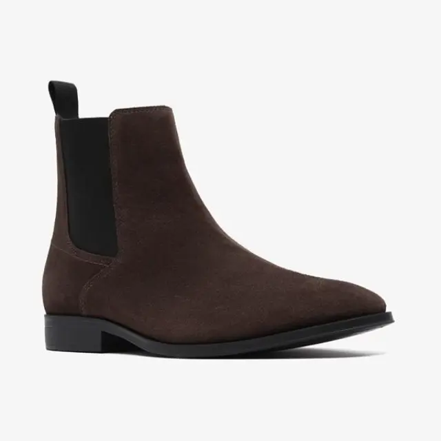 Clarks Paulton Easy Dark Brown Dark Brown Suede - 44 3