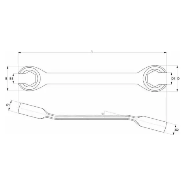 Yato Ρακορόκλειδο 17x19mm YT-01385 2
