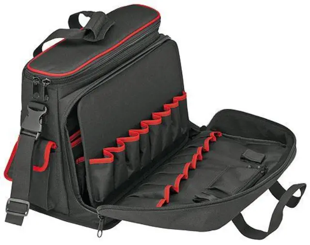 Knipex 002110LE - Εργαλειοθήκη υφασμάτινη με 20 τσέπες , θήκη για υπολογιστή, αδιάβροχο πάτο