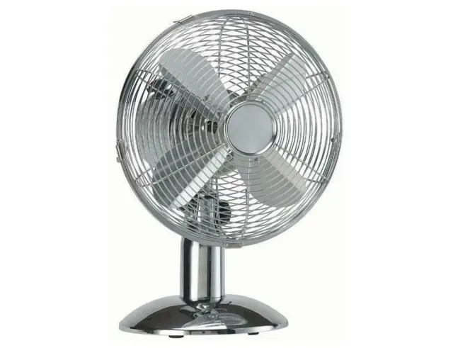 Ανεμιστήρας επιτραπέζιος Eurolamp Φ30 147-29080 με ισχύ 40W και 3 ταχύτητες - Ασημί147-29080 2