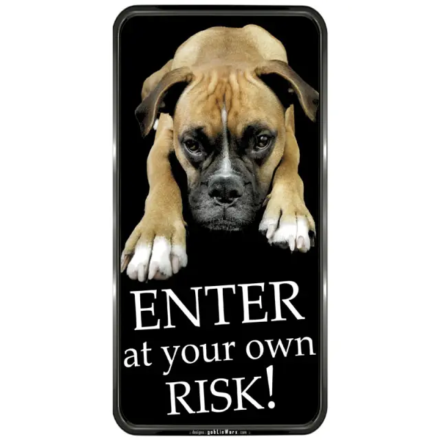 Πινακίδα Enter At Your Own Risk PVC 150x310mm 572411.0012