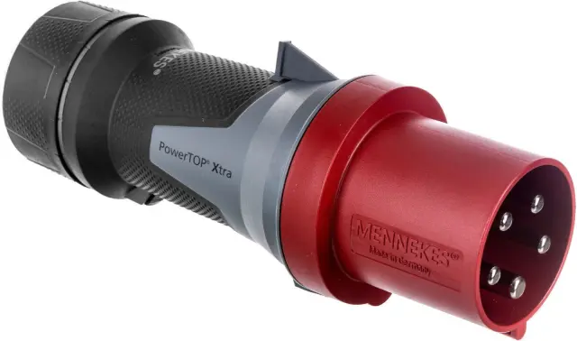 Industrial plug PowerTOP Xtra 63A 5P 6h 400V IP44