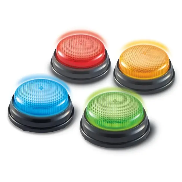 Learning Resources Εκπαιδευτικό Παιχνίδι Lights and Sounds Buzzers 4 τεμάχια για 3+ ετών LER 3776