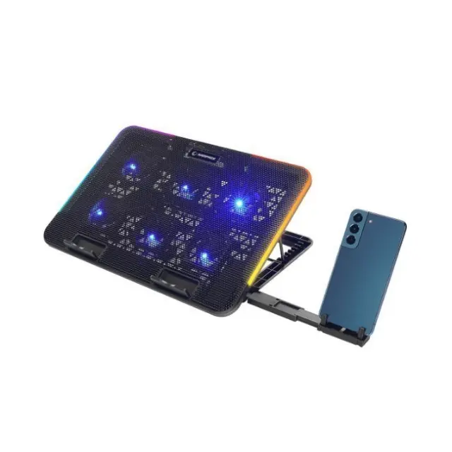 Rampage Laptop Cooling Pad Sixpower R9 Black (SIXPOWER R9)