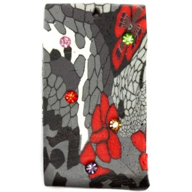 Fimo Κρεμαστό Graphite 26x47mm