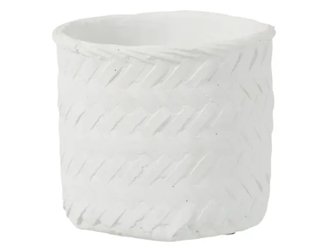 Κασπώ J-Line από τσιμέντο, με διαστάσεις 25x25x23cm - White 2