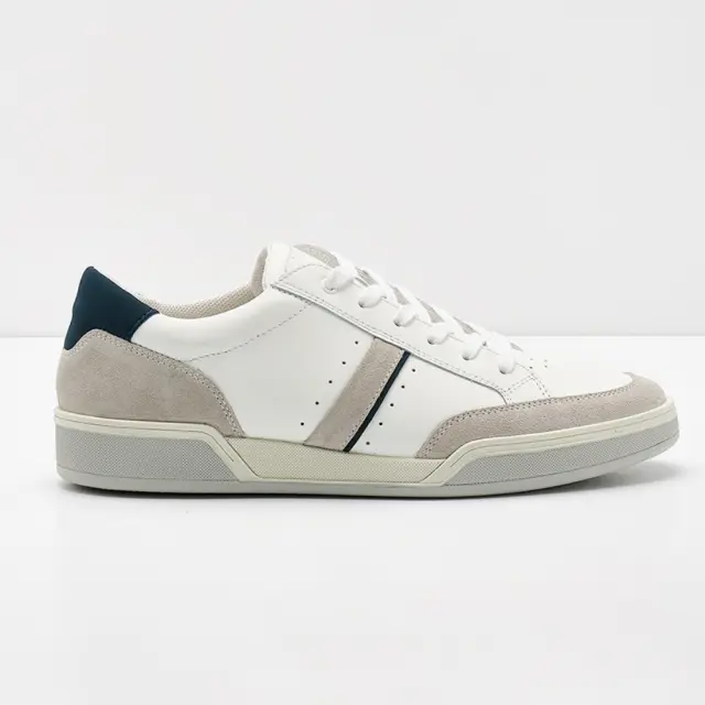 Imac Sneakers Ανδρικό δέρμα/δέρμα Nubuck Άσπρο IMA/151920 BIANCO/BLU - 46