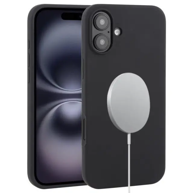 MagSafe Θήκη Σιλικόνης για iPhone 16 Plus- Black OEM
