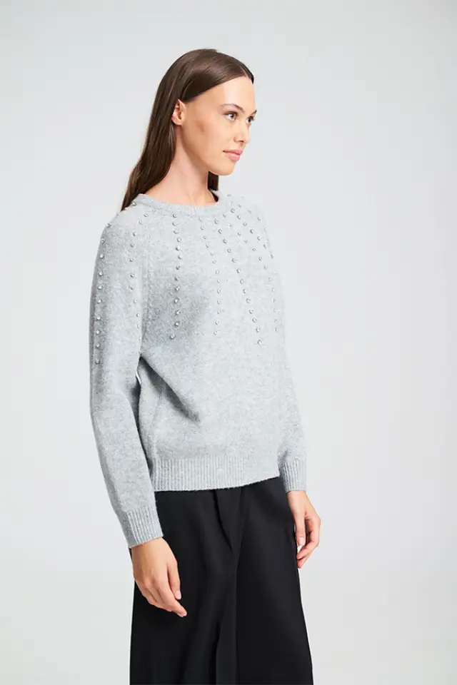 Πλεκτό με Διακοσμητικές Πέρλες MILLA SWEATER - XS 3