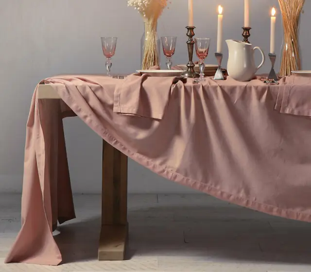 ΤΡΑΠΕΖΟΜΑΝΤΗΛΟ ΒΑΜΒ-ΛΙΝΟ COTTON-LINEN 150X300 ENG. ROSE - NEF NEF 3