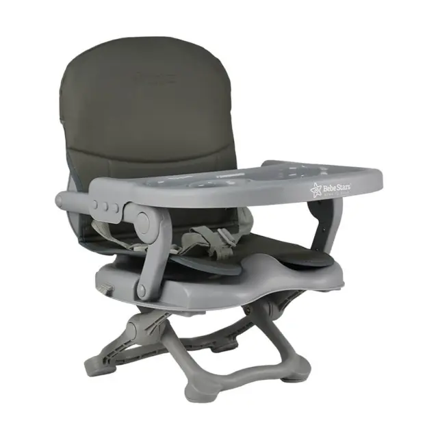 Καρεκλάκι Φαγητού-Ταξιδιού Bebe Stars Booster Tasty Grey 895-186