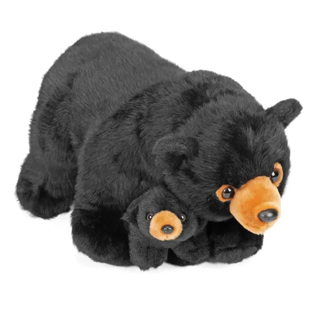 Wild Republic Λούτρινο Μαμά & Μωρό / Soft Toy Mom & Baby: Black Bear