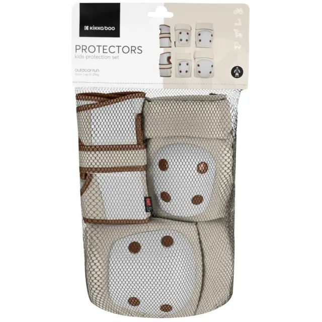 Kikkaboo Παιδικό Σετ Προστασίας Beige XS 2-12 Ετών 2