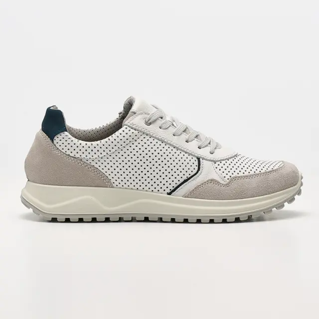 Imac Sneakers Ανδρικό ΔΕΡΜΑ Άσπρο IMA/552440 BIANGO