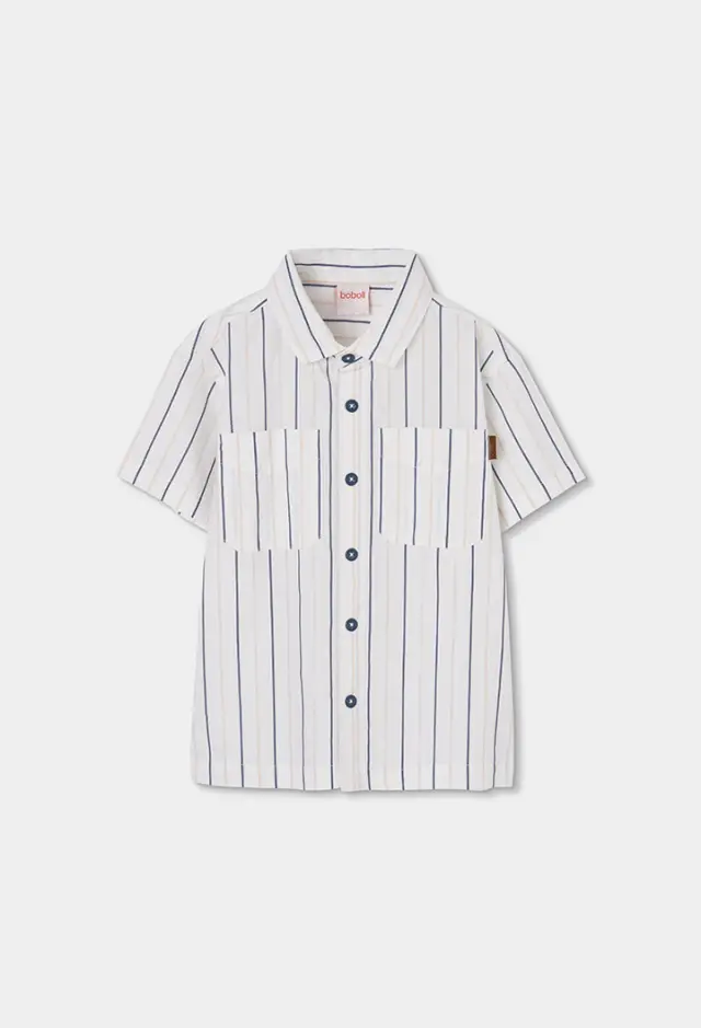 Boboli Poplin πουκάμισο ριγέ για αγόρι 843128-9817