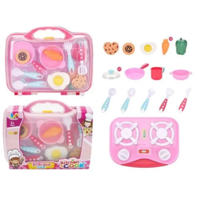 Σετ Παιχνίδια Κουζινικά Kitchen Cook 17τμχ Πολύχρωμο Πλαστικό για 3+ 038363 661-2 2