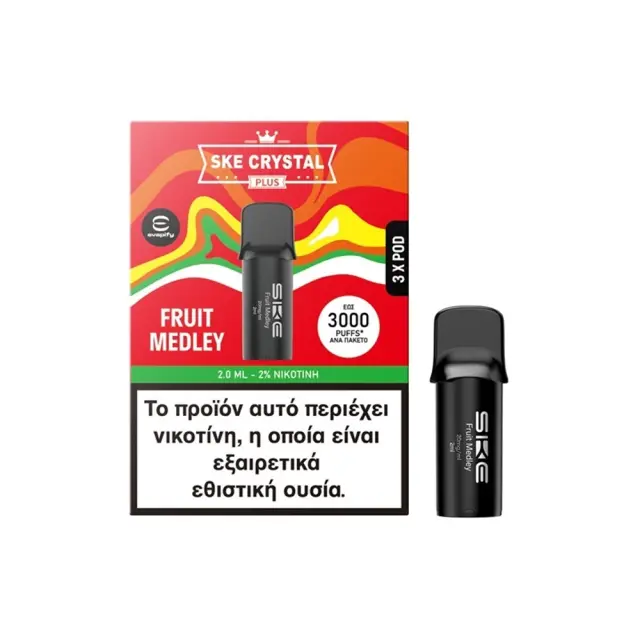 SKE Crystal Plus Pod Fruit Medley 20mg 2ml (3 Pods)