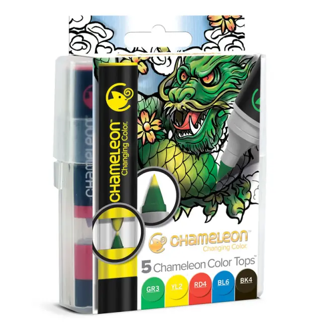 Σετ Chameleon Color Tops - Βασικά Χρώματα - 5τεμ