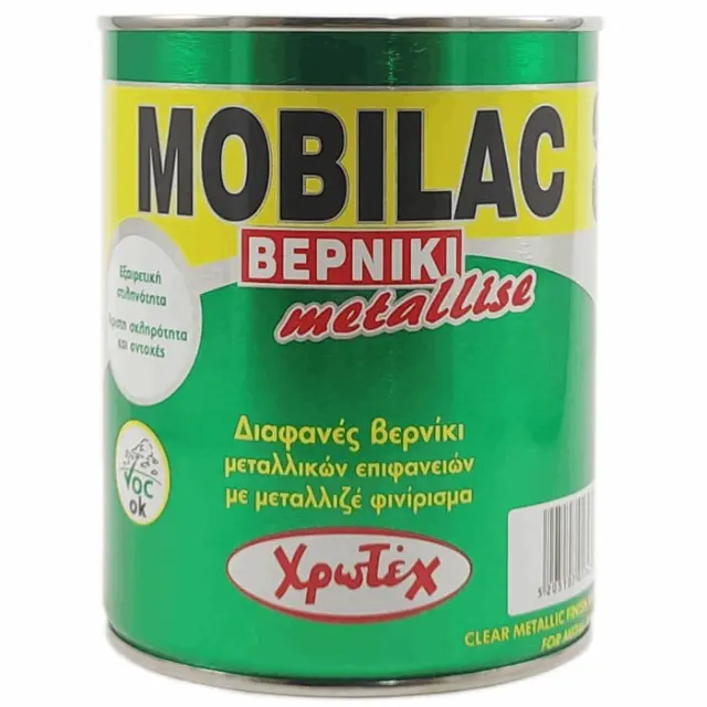ΒΕΡΝΙΚΟΧΡΩΜΑ MOBILAC ΔΙΑΦΑΝΟ METALLISE 0.75 LT