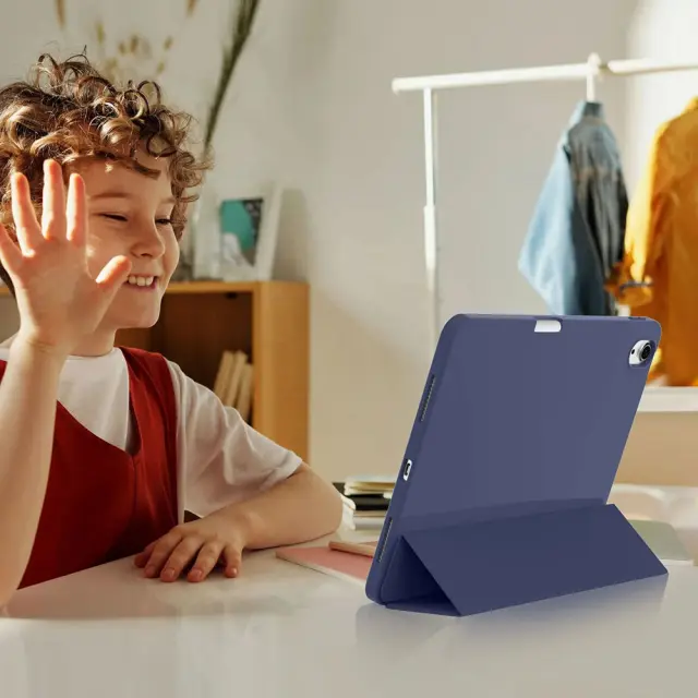 Techsuit® Flex Trifold Θήκη με Pencil Holder για iPad Air 4/5/10.9/11- Gray 2