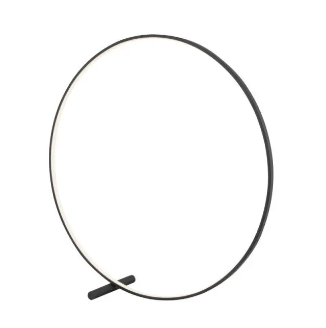 Φωτιστικό Δαπέδου Mαύρο Circle