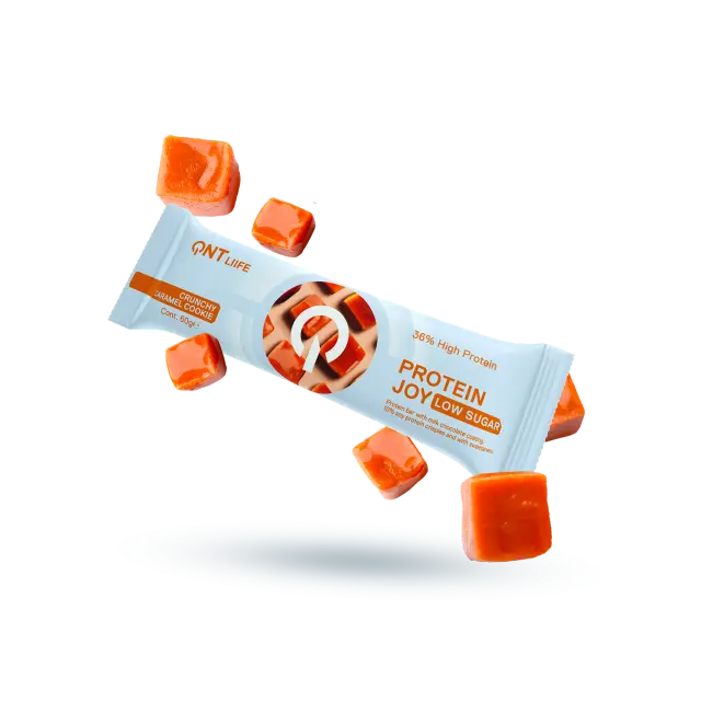 QNT Protein Joy Caramel Cookie Μπάρα με 36% Πρωτεΐνη 60g