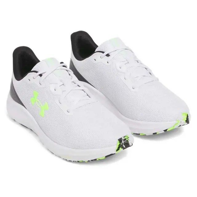 Under Armour Charged Pursuit 4 (3028254-101) - Λευκό-Λαχανί 2