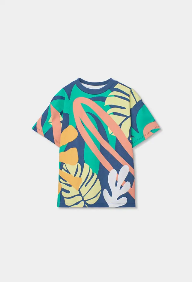 Boboli Knit t-shirt με τύπωμα για αγόρι 613055-2559 - 7