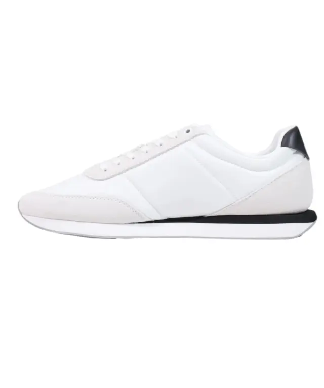 Calvin Klein - Ανδρικά Sneakers Retro Runner Essential Mix HM0HM02469-01W Λευκό/Μπεζ/Μαύρο 3