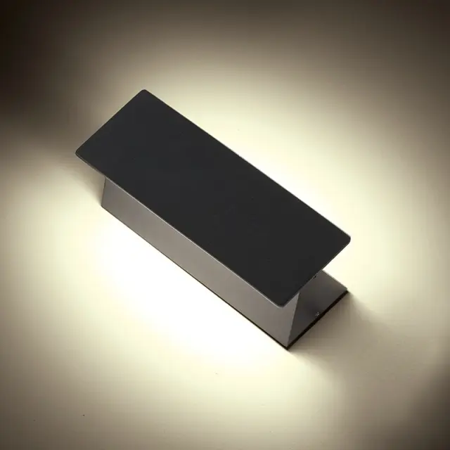LED SMD WALL LUMINAIRE 7W 265LM 190° 230V AC 3.000K DARK GREY CRI80 IP54 30.000HRS / LG1201G 3