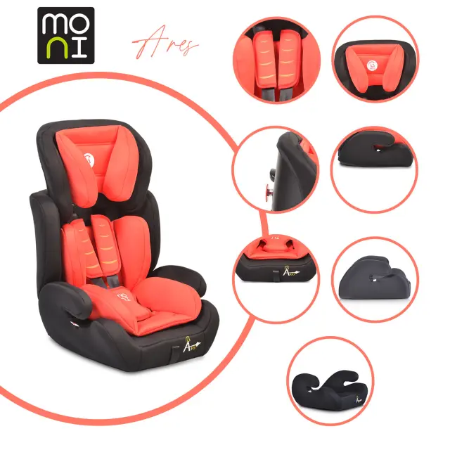 MONI - Baby car seat Ares red - 3800146238971