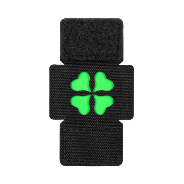 MOLLE Patch Clover-MOLLE Εμβλημα Τριφύλλι - 01-Black-Μαύρο 2