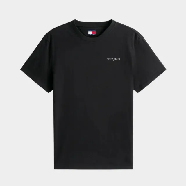 Tommy Hilfiger - Ανδρικό T-shirt Linear Chest Slim Fit DM0DM21780-BDS Μαύρο - XL 2