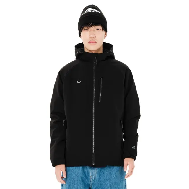 Emerson Men's Hooded Jacket (262.EM10.16-Black) - Μαύρο - XXL