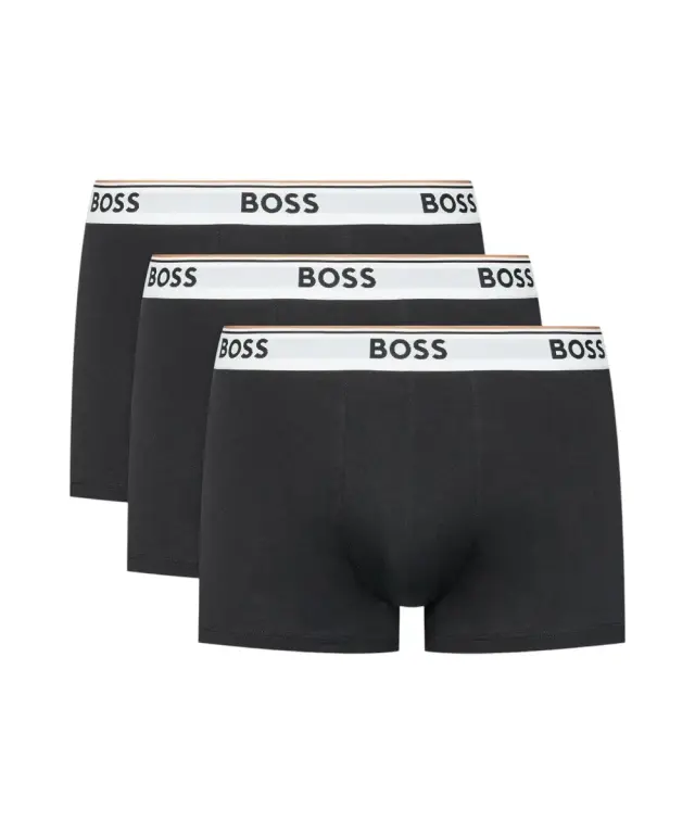 Hugo Boss - Ανδρικά Μποξεράκια Power Bodywear 3Pack 50475274-994 Μαύρο
