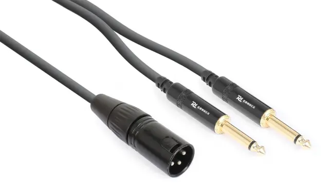 PD CONNEX CX56-1 ΚΑΛΩΔΙΟ XLR αρσ. - 2X 6.3 MONO ΜΗΚΟΥΣ 1.5m
