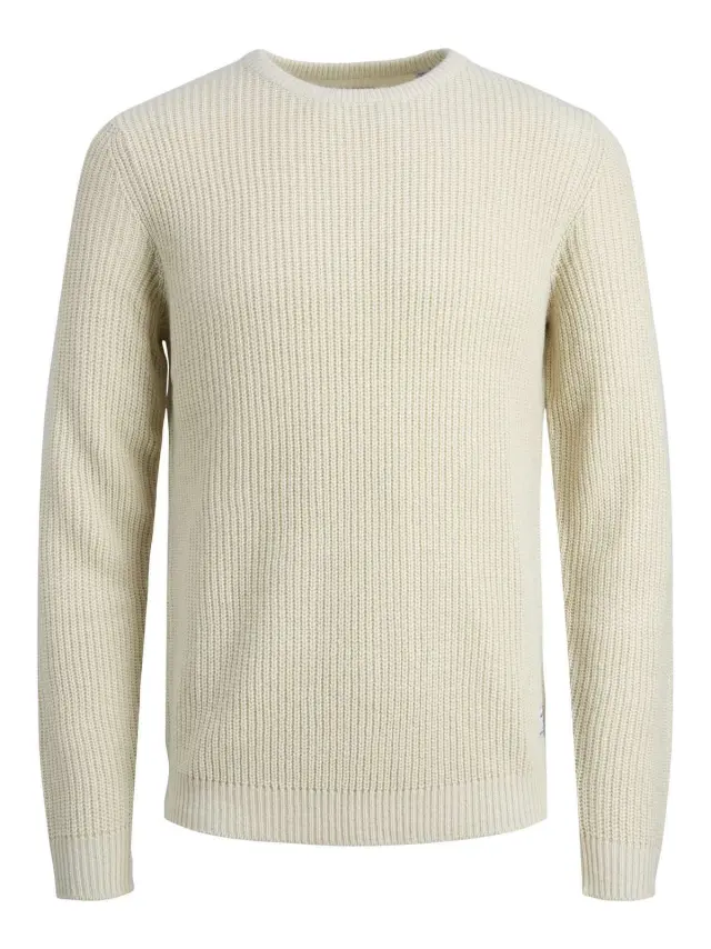 JCOONO KNIT CREW NECK Moonbeam - XL